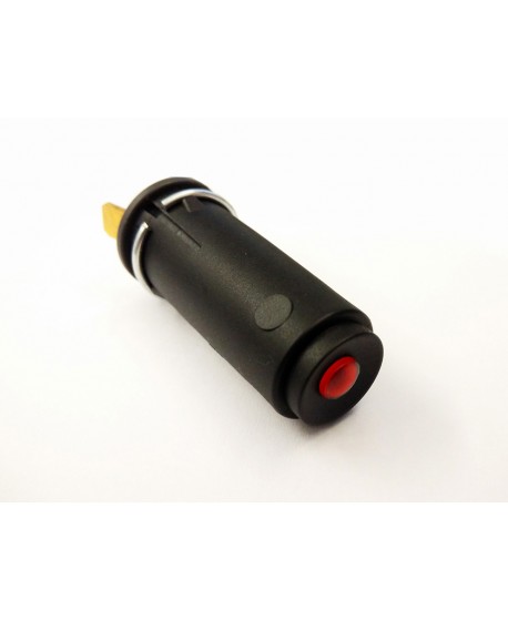 Dashboard plastic warning light with orange lens