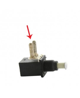 Stop switch with round connectors