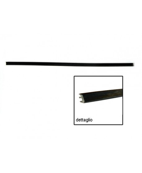 Front door window seal black gasket