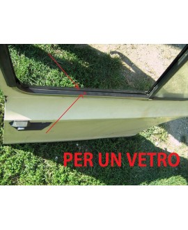 Kit for 1 inner and outer squeegee glass door descending glass