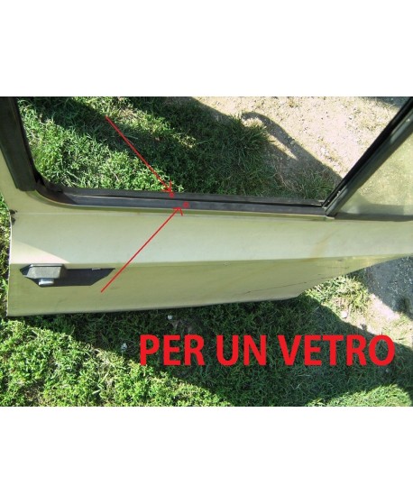 Kit for 1 inner and outer squeegee glass door descending glass