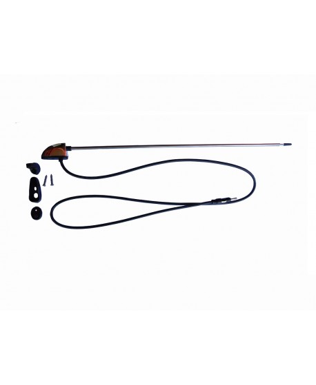 402 Antenna radio cromata (montaggio sul fianco)