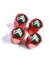 Pneumatic valve caps with Citroen logo (4 pieces)
