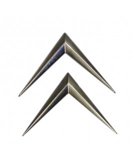 Chevron in metallo cromato