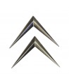 Chevron in chromed metal