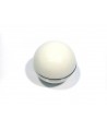 White gear lever knob with chromed ring