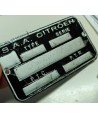 Blanc frame plate (in relief)