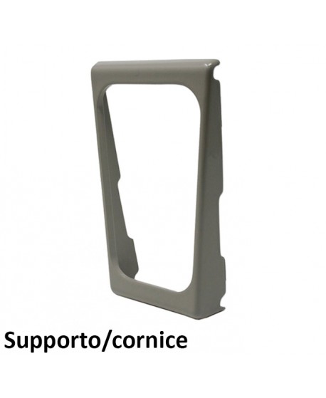 472 Supporto (cornice) in plastica grigia contachilometri piccolo modello