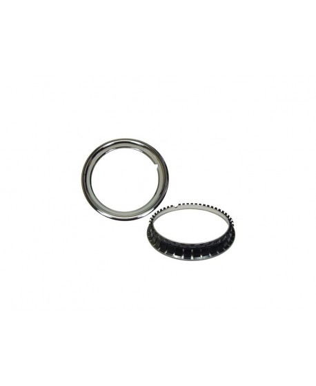Kit of 4 chrome rings for rims